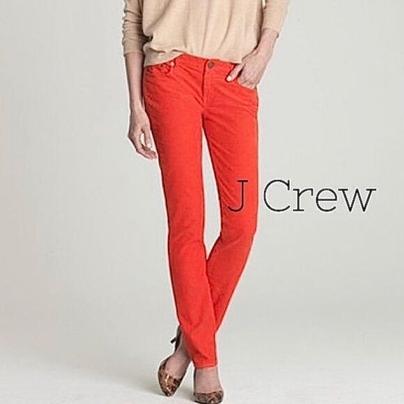 J.Crew  Corduroy Pants in tangerine. - Picture 1 of 1